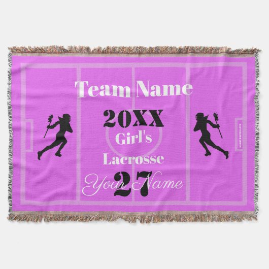 HAMbyWG Girls Lacrosse Decke (Vorderseite)