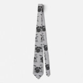 HAMbyWG - Gray Drum Set Krawatte (Vorderseite)