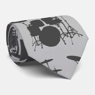 HAMbyWG - Gray Drum Set Krawatte