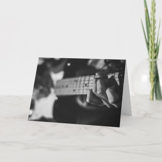 HAMbyWG - Grußkarte - Gitarrenspieler Karte (Vorderseite)