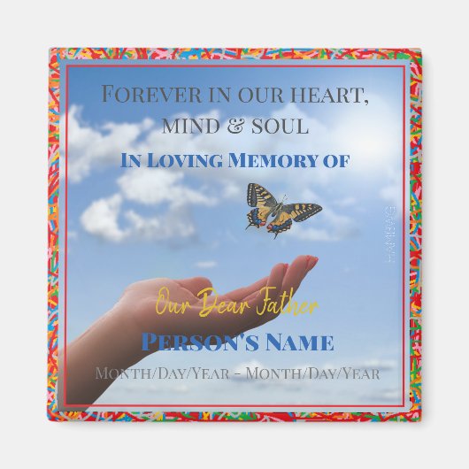 HAMbyWG - Hand löst einen Schmetterlingsmagnet Magnet (Vorne)