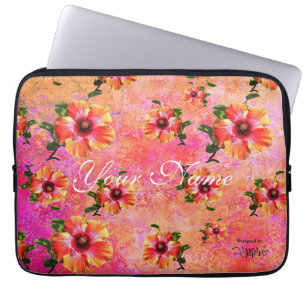 HAMbyWG Hawaiianischer Hibiskus Laptopschutzhülle
