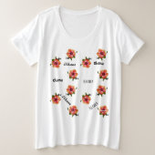 HAMbyWG Hawaiin Hibiskus Aloha Blume Top (Design vorne)