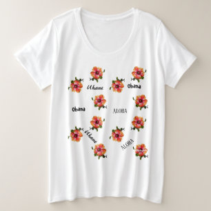 HAMbyWG Hawaiin Hibiskus Aloha Blume Top
