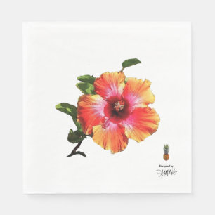 HAMbyWG Hawaiin Hibiskus Blume Serviette