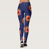 HAMbyWG Hawaiin Theme mit Hibisken-Blume Leggings (Rückseite)