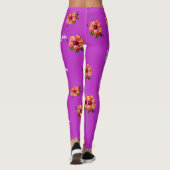 HAMbyWG Hawaiin Theme mit Hibisken-Blume Leggings (Rückseite)