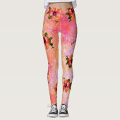 HAMbyWG Hawaiin Theme mit Hibiskus Leggings (Vorderseite)