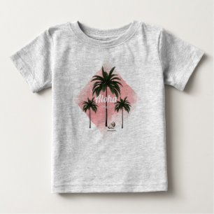 HAMbyWG Hawaiin Theme Palm Trees with Aloha Baby T-shirt