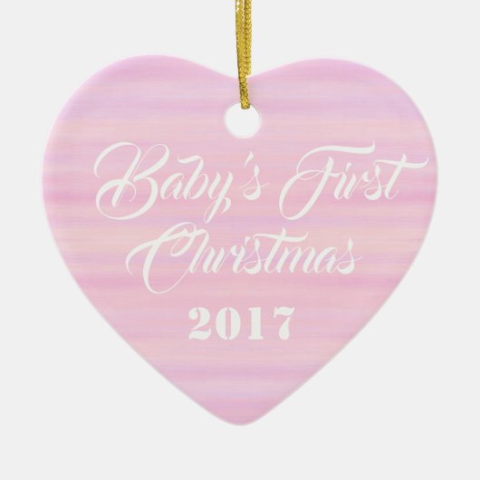 HAMbyWG - Herz-gestreifte Ornamente - Baby's First (Vorne)