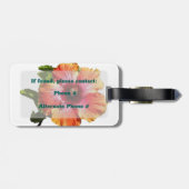 HAMbyWG Hibisken Blume Gepäck oder Gepäckanhänger (Rückseite horizontal)