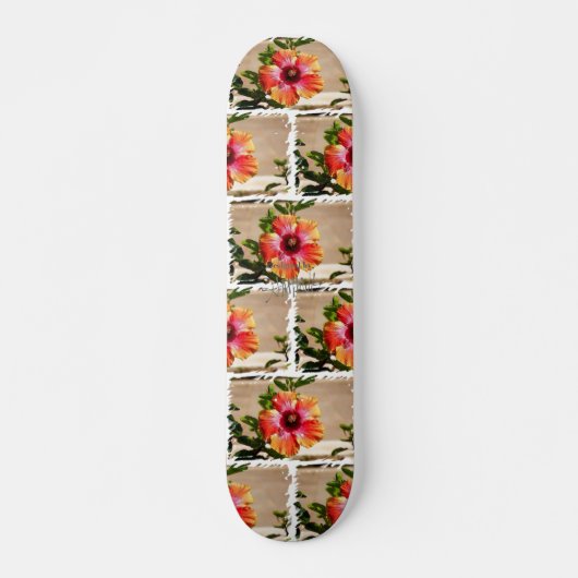 HAMbyWG Hibiskus Skateboard (Vorne)