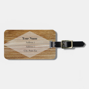 HAMbyWG Holz Print Luggage ID oder Bag Tag Gepäckanhänger