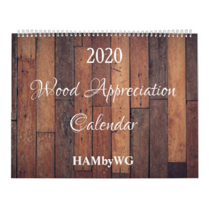 HAMbyWG Holz-Wandkalender Kalender