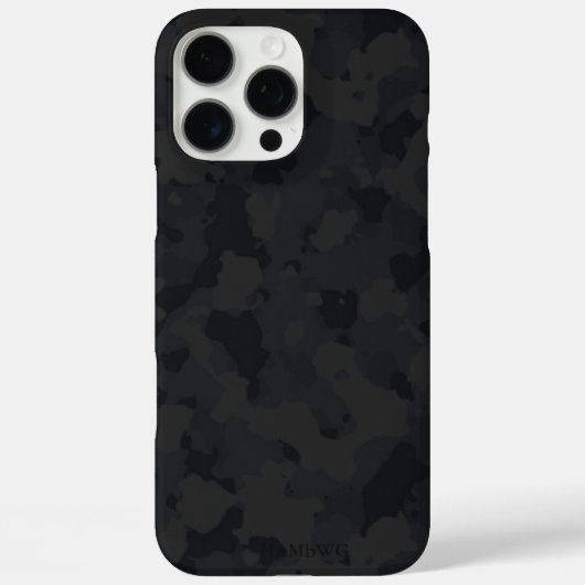 HAMbyWG I pad - Schwarze Camouflage Case-Mate iPhone Hülle (Rückseite)