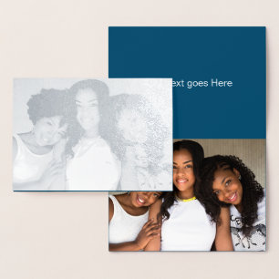 HAMbyWG Ihr Foto Silver Folienkarte