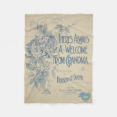 HAMbyWG - Immer ein Welcom von Oma Fleecedecke (Vorderseite)