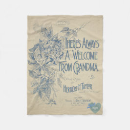 HAMbyWG - Immer ein Welcom von Oma Fleecedecke