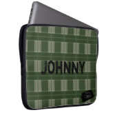 HAMbyWG - Kariert in beliebiger Farbe Laptopschutzhülle (Vorne Rechts)