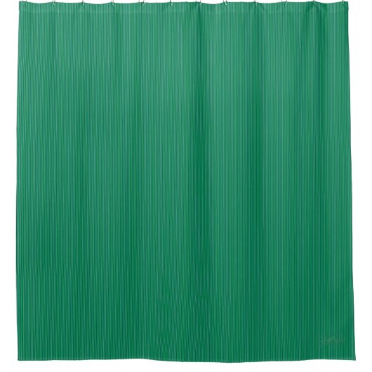 HAMbyWG Kelly Green Fine Stripe Duschvorhang (Vorderseite)
