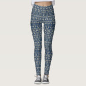 HAMbyWG - Kompression Leggings Antique Blume (Vorderseite)