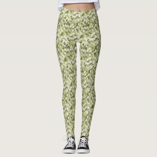 HAMbyWG - Kompression Leggings - Green Camoflage (Vorderseite)