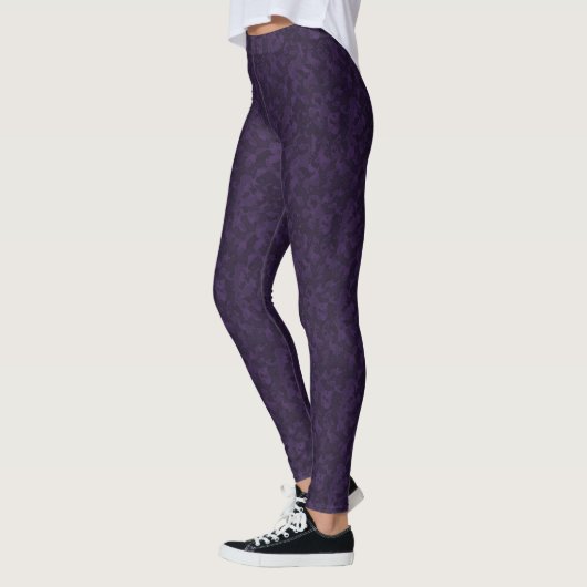 HAMbyWG - Kompression Leggings - Lila Camouflage (Links)