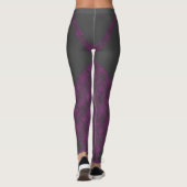 HAMbyWG - Kompression Leggings - Mottles Lila (Rückseite)