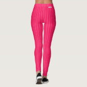 HAMbyWG - Kompression Leggings - Rosa Streifen (Rückseite)