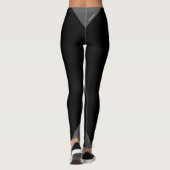 HAMbyWG - Kompression Leggings - Schwarz & Grau (Rückseite)