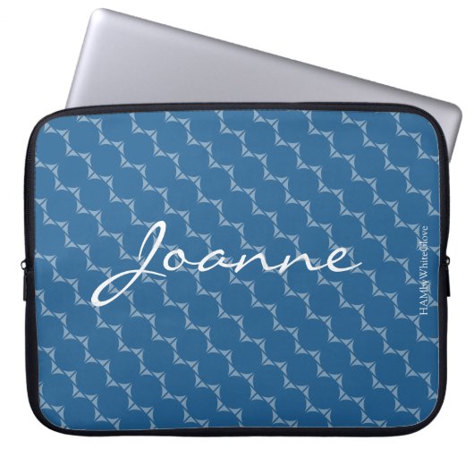 HAMbyWG - Kreismuster in beliebiger Farbe Laptopschutzhülle (Vorderseite)