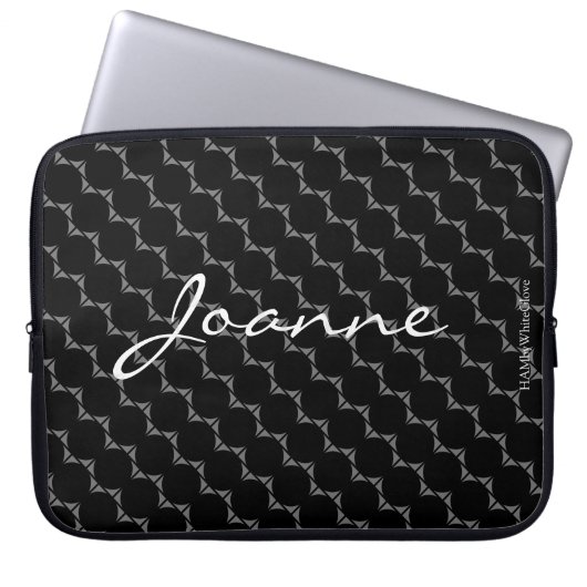 HAMbyWG - Kreismuster in beliebiger Farbe Laptopschutzhülle (Vorderseite)