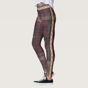 HAMbyWG Leggings - abgenutztes Burgunderrot