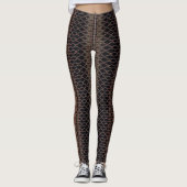 HAMbyWG Leggings - Black Gold Maroon (Vorderseite)