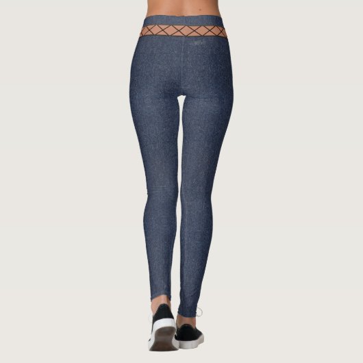HAMbyWG - Leggings - Denim Image - Ausblenden (Rückseite)