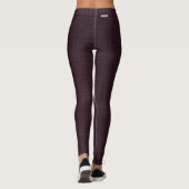 HAMbyWG - Leggings - Dunkle Kirsche Kariert (Rückseite)
