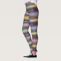 HAMbyWG - Leggings - Farbgestrahlte Streifen