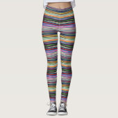 HAMbyWG - Leggings - Farbgestrahlte Streifen (Vorderseite)