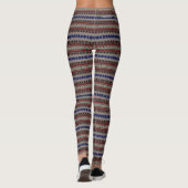 HAMbyWG - Leggings - Hipster Red Blue Black Tan (Rückseite)