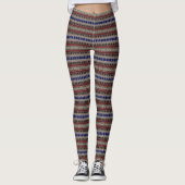 HAMbyWG - Leggings - Hipster Red Blue Black Tan (Vorderseite)