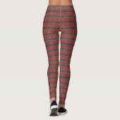 HAMbyWG - Leggings - Indischer Rot/Blau-Typ Print (Rückseite)
