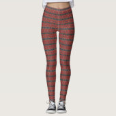 HAMbyWG - Leggings - Indischer Rot/Blau-Typ Print (Vorderseite)