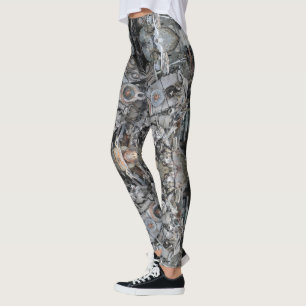 HAMbyWG - Leggings - Motorenteile-Muster