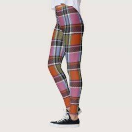 HAMbyWG - Leggings - Orange & Pink Kariert