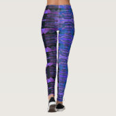 HAMbyWG Leggings - Schwarz Lila Blau (Rückseite)