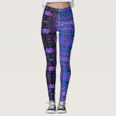 HAMbyWG Leggings - Schwarz Lila Blau (Vorderseite)