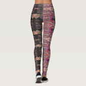 HAMbyWG Leggings - Schwarz-Rosa-Olive (Rückseite)
