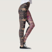 HAMbyWG Leggings - Schwarz-Rosa-Olive (Rechts)