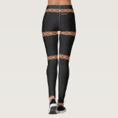 HAMbyWG - Leggings - Schwarze Spitzen-Design (Rückseite)