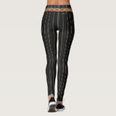 HAMbyWG - Leggings - Schwarzer Pinstrip - Ausblend (Rückseite)